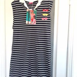 Zara Natacha Paschal Striped Sunglass Dress Nautical Coastal